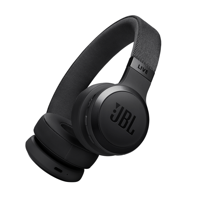 JBL Live 670NC - Black - Wireless On-Ear Headphones with True Adaptive Noise Cancelling - Hero image number null